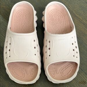 Crocs Light Pink Slide Sandals